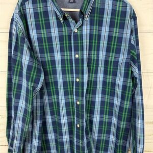 Saddlebred Blue and Green Plaid Casual Shirt